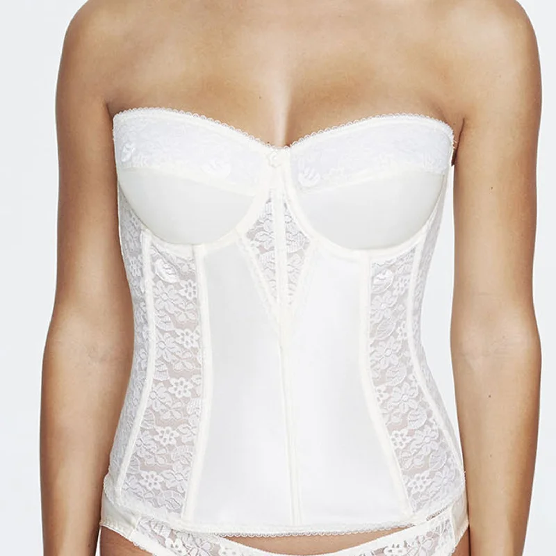 Dominique Colette Lace Corset Bustier 8949 Ivory