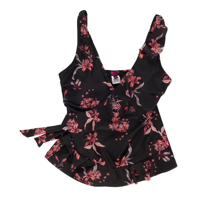 ACX Active Women's Coral Floral Tankini Top