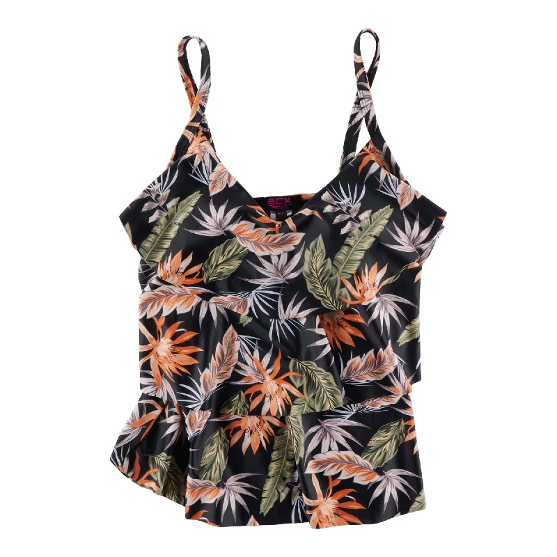 ACX Active Women's Exotic Printed Tankini Top