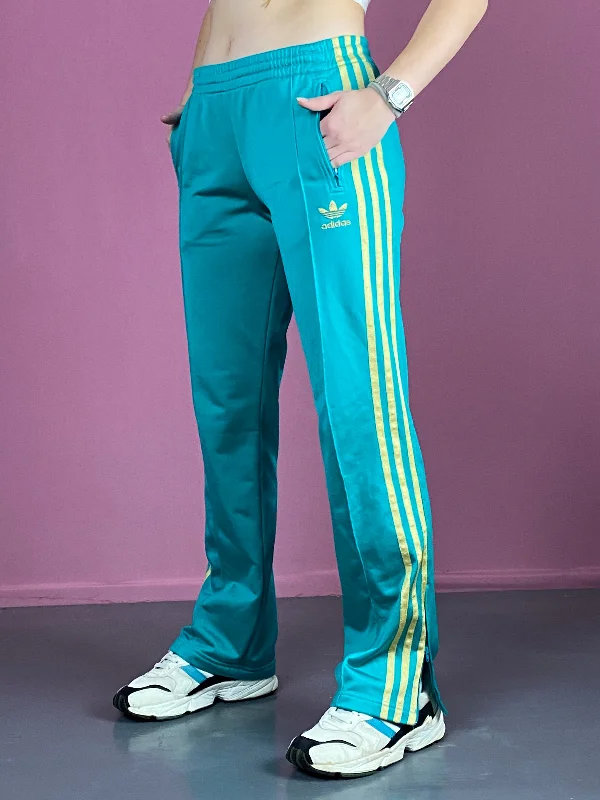 Adidas Vintage Women's Track Pants - XS Green Polyester