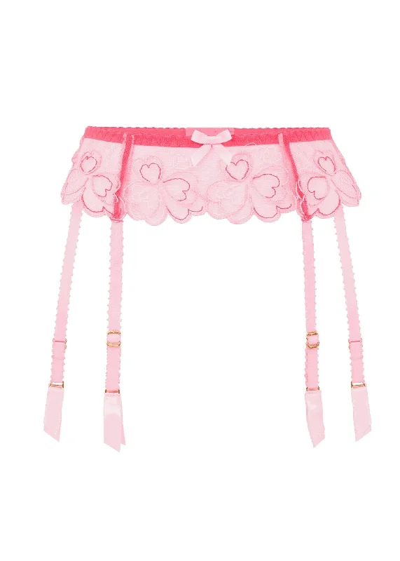 Maysie Suspender (Fuchsia / Baby Pink)