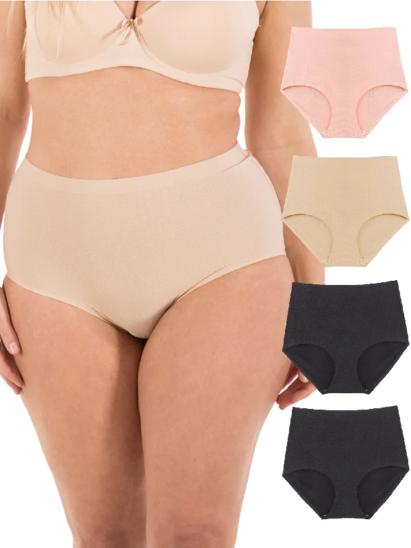 Seamless No-Show High-Waist Brief (Multi-Pack)