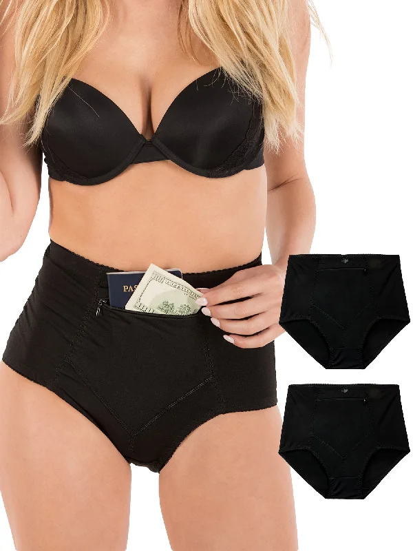 Travel Pocket Brief Panties 2 Pack