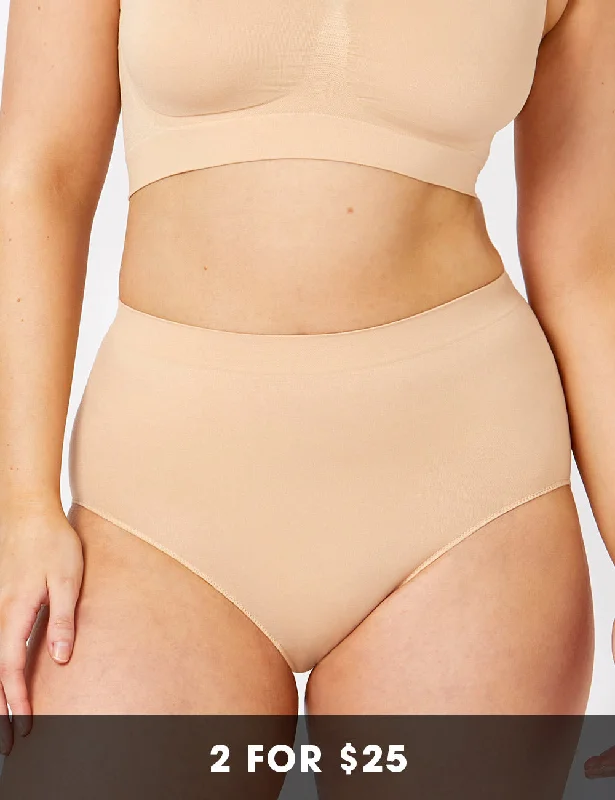 Bare Essentials Full Brief - Rose Beige