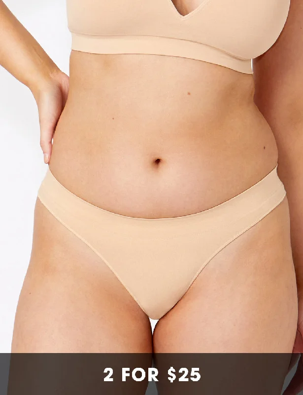 Bare Essentials G-String - Rose Beige