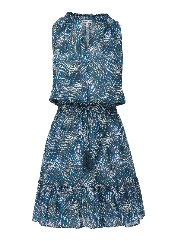 Beth Dress Abstract Wave