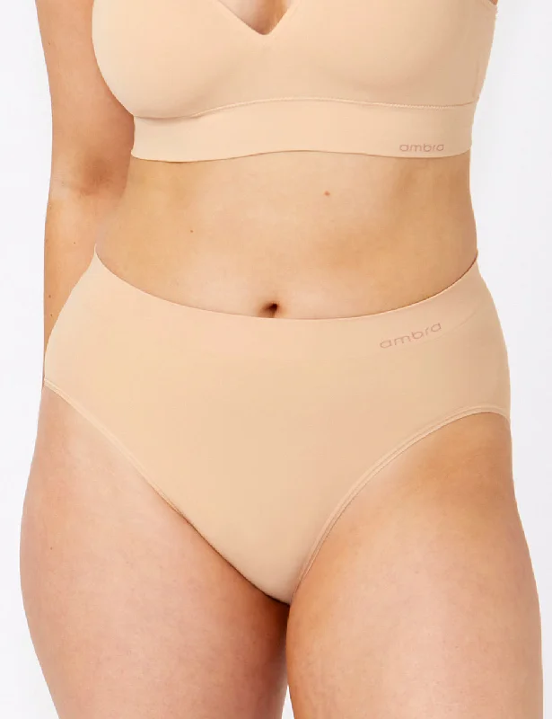 Bondi Bare Hi Cut - Rose Beige