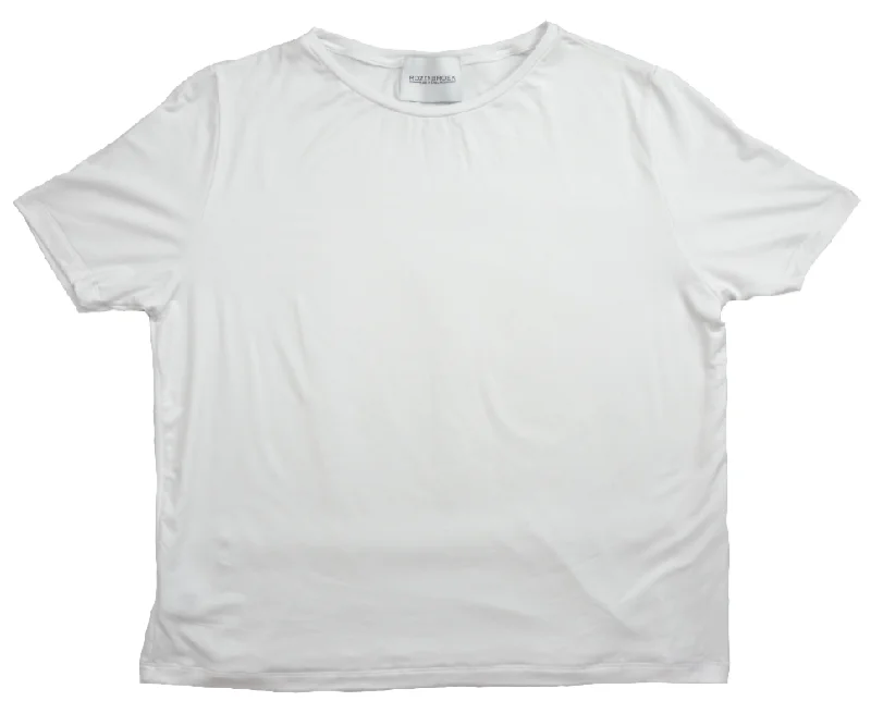 Boxy fit Organic SS Bamboo T-Shirt in White