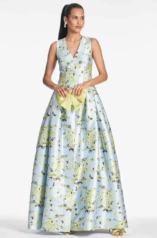 Brooke Gown - Sky Citrine Floral