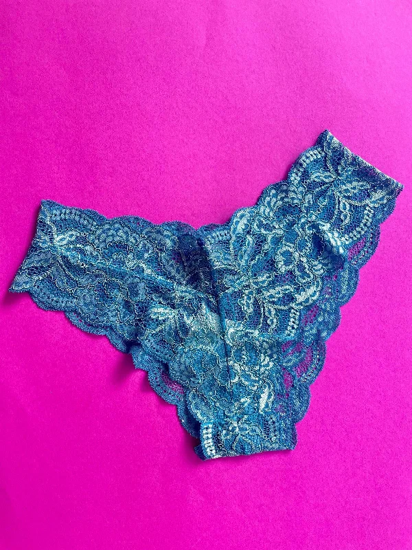 Clo: Fortuna Lace Cheeky Boyshort - Cendre Blue