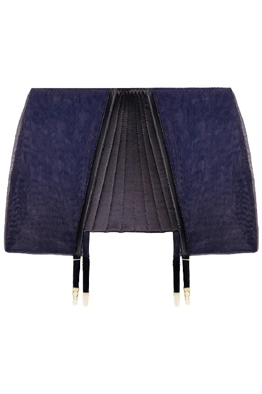 Clostera Navy garter belt