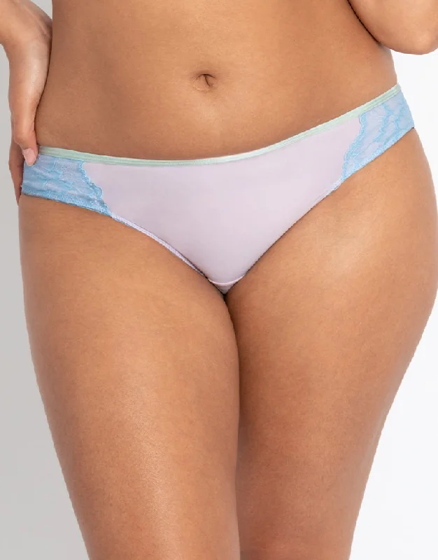 Curvy Kate Emboost Brazilian Brief Blue/Lilac