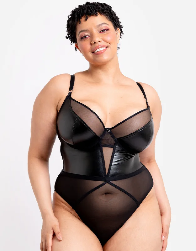 Curvy Kate Lucky Star Plunge Body Black