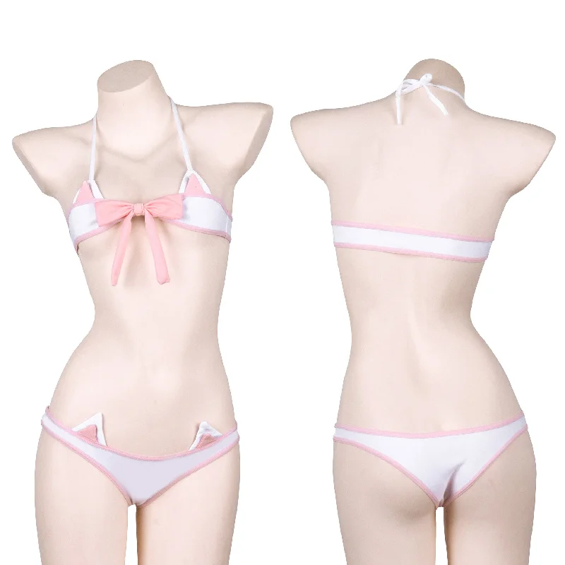 Cute cat bow bikini yv30881