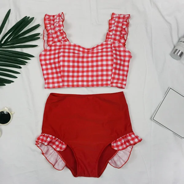 YOUVIMI Cute lattice bow swimsuit YV40170