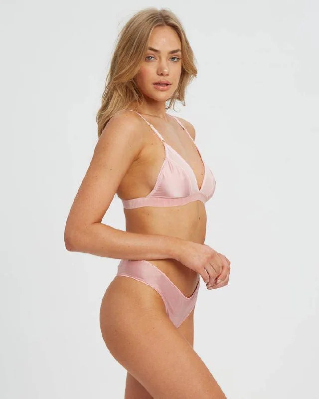 Saturday The Label Dahlia Sheer Mesh G-String | Pink