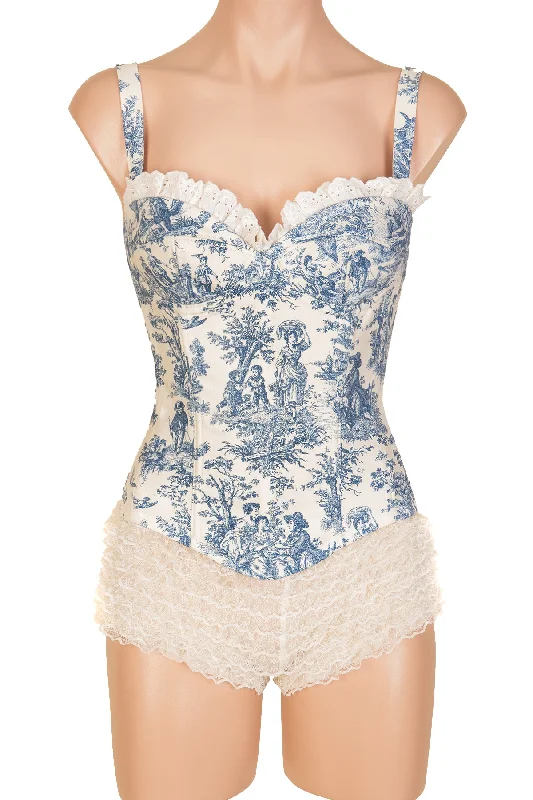 Edy Corset with Straps & Ruffle