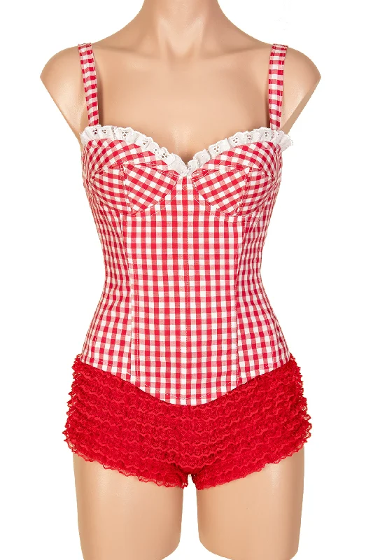 Edy Corset with Straps & Ruffle