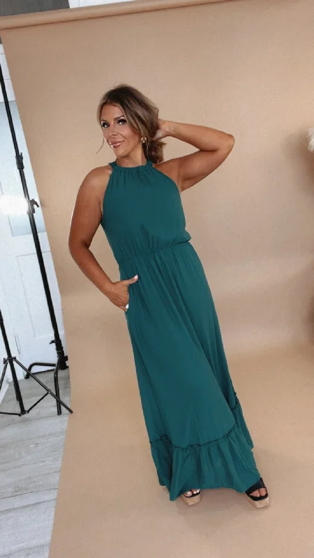 ECB Exclusive: Endless Memories Maxi Dress, Green