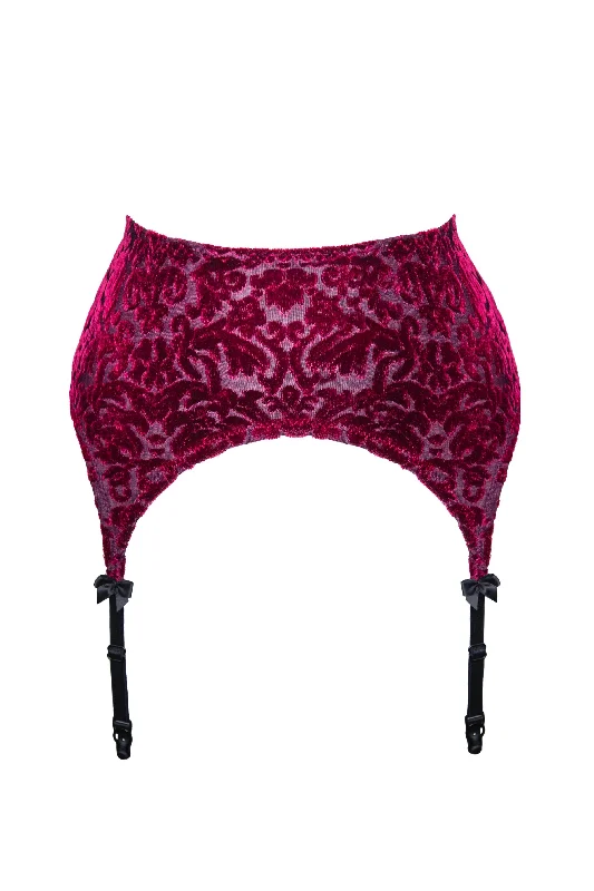 Francesca ruby garter belt