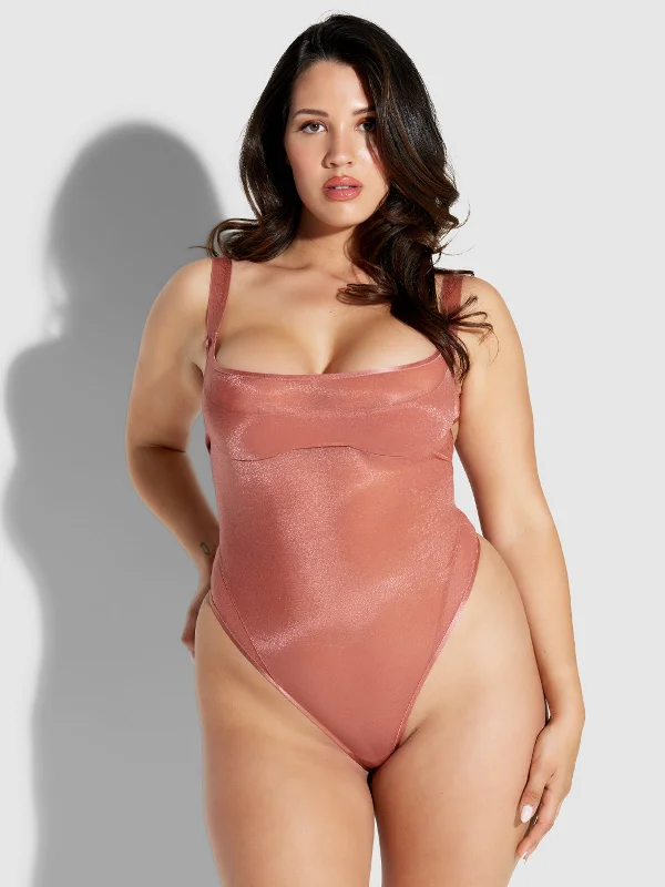 Pia Layered Bra With Mesh Bodysuit