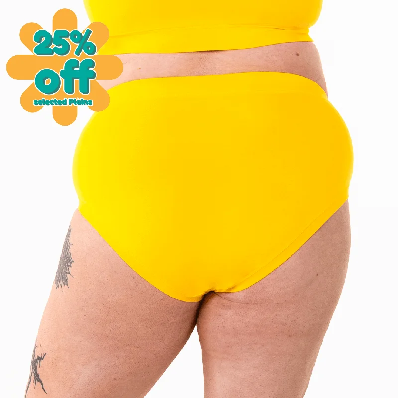 High Rise Briefs - Marigold