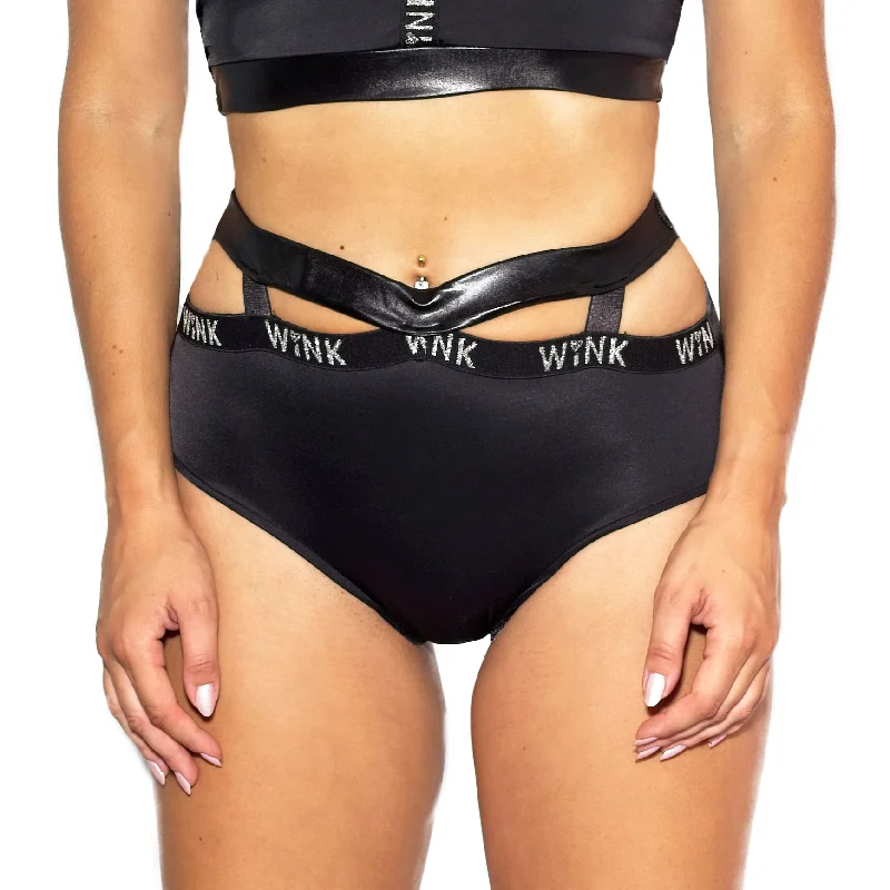 Infinity Eco High Waist Shorts - Black