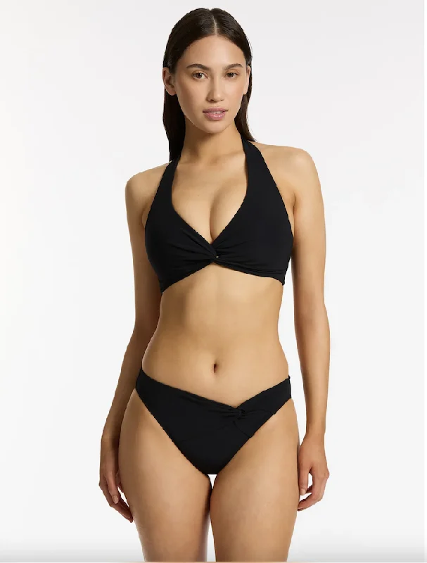 JETS D/DD TWIST FRONT TOP J40403D-DD - BLACK