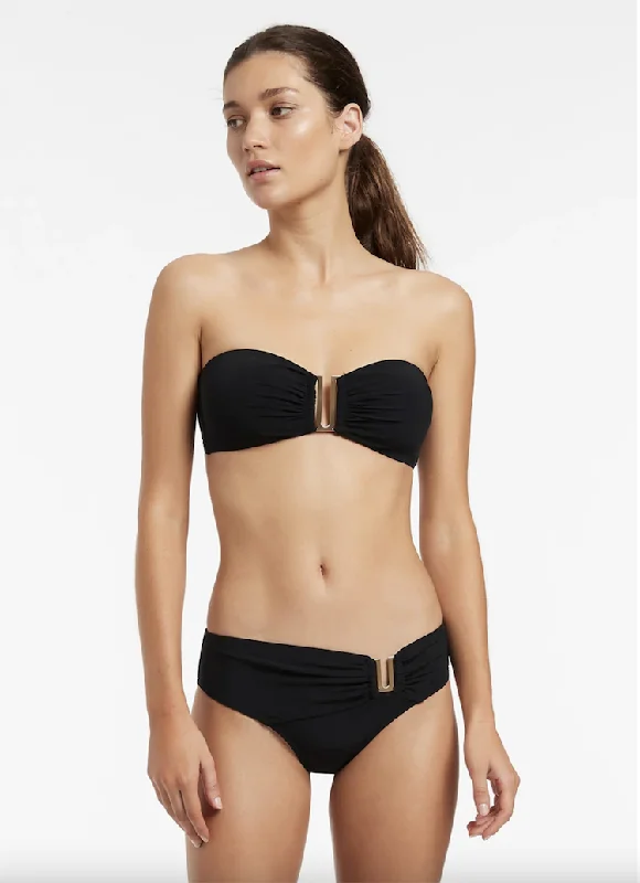 JETS ESSENTIALS JETSET BANDEAU TOP - BLACK