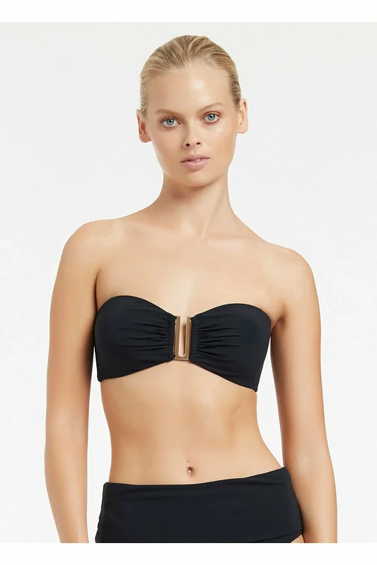 JETS ESSENTIAL JETSET BANDEAU TOP - DEEP NAVY