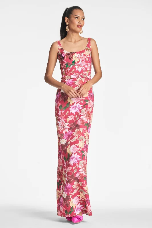 Lana Gown - Deep Pink Dahlia