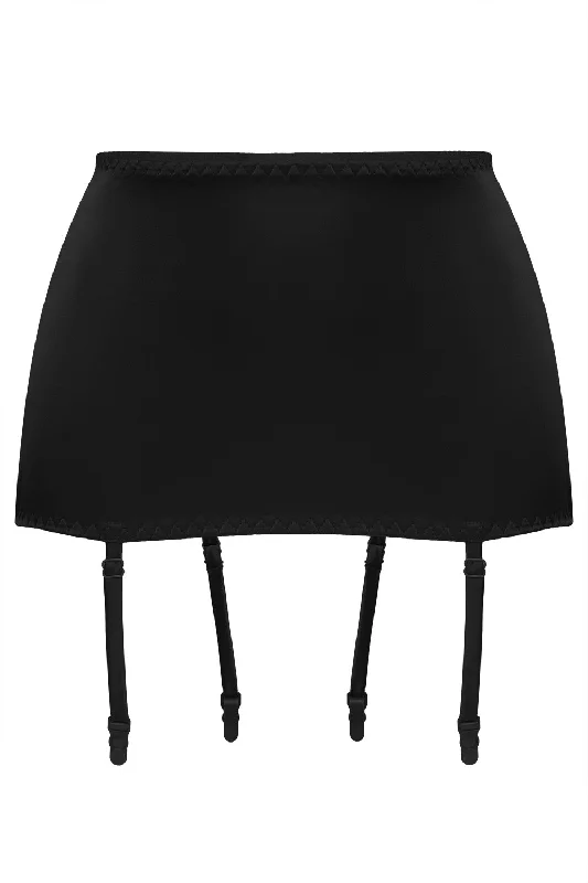 Leria black garter belt