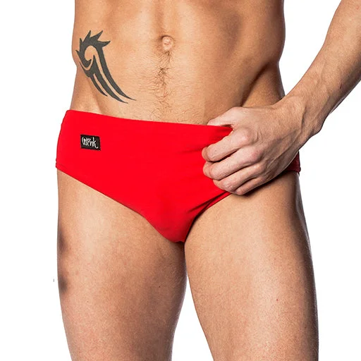 Men's High Leg Shorts - Red