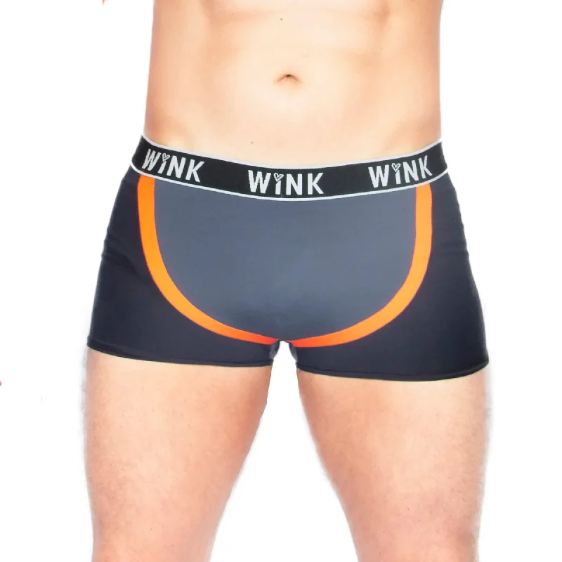 Men's Thor Shorts - Black / Charcoal / Orange