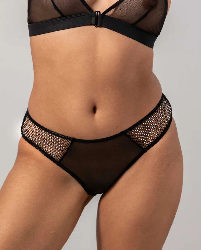 Mesh Cheeky Rhinestone