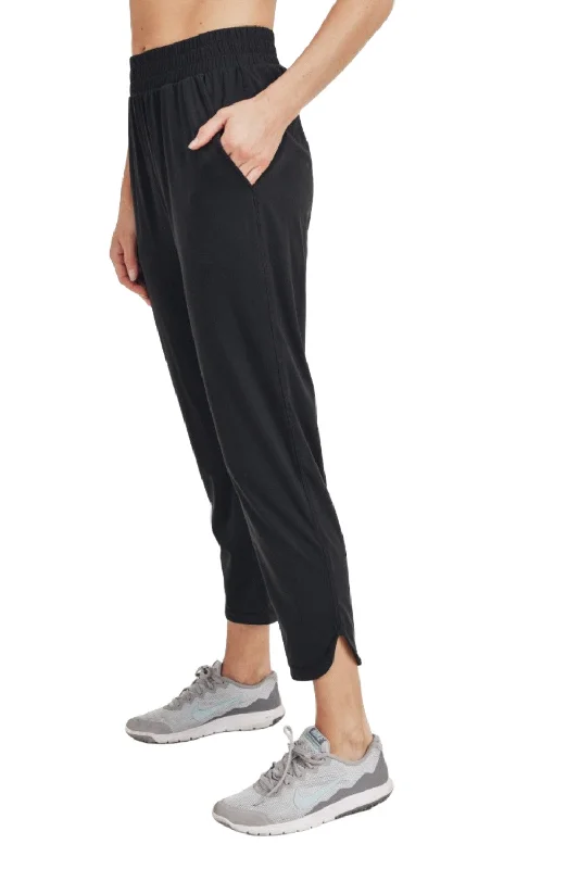 Mono B Athleisure Joggers with Curved Notch Hem AP-A057 and Plus