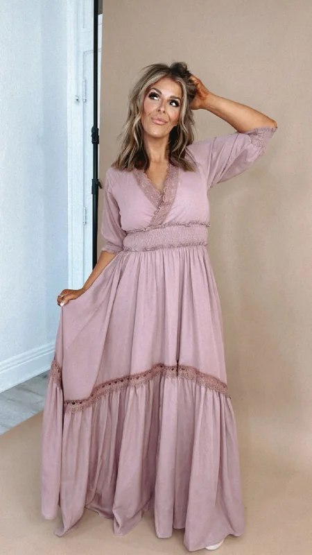 ECB Exclusive: Most Admired Maxi Dress , Blush