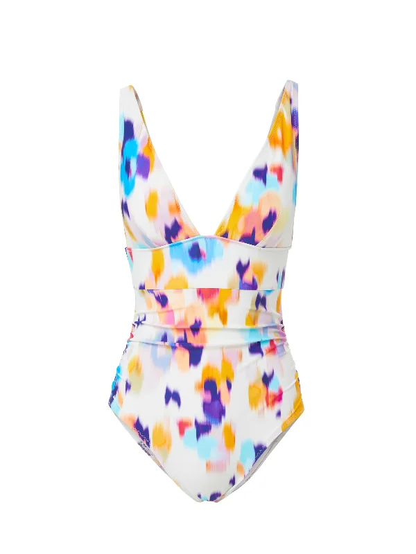 Niki One Piece Floral Ikat