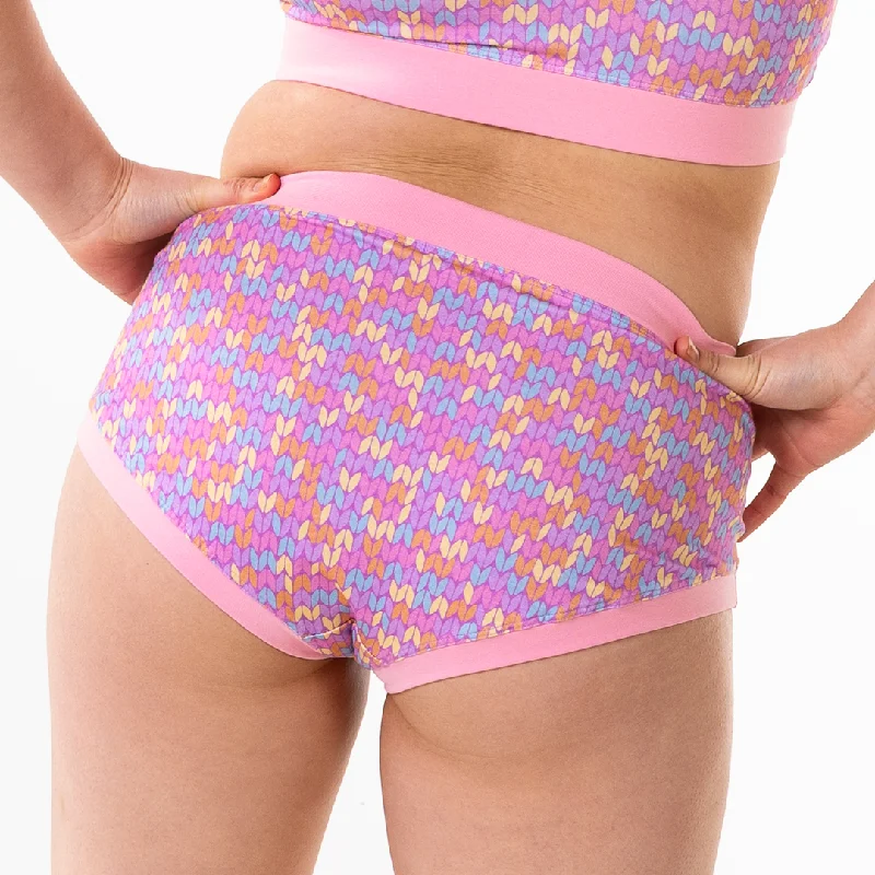 Mid Rise Briefs - Candy Knit