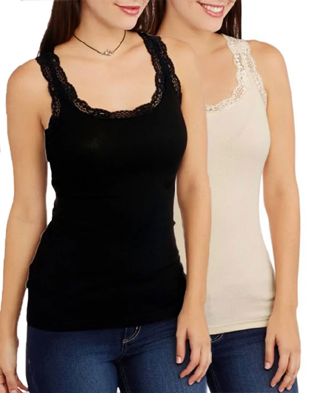 PACK OF 2 COTTON CAMISOLE