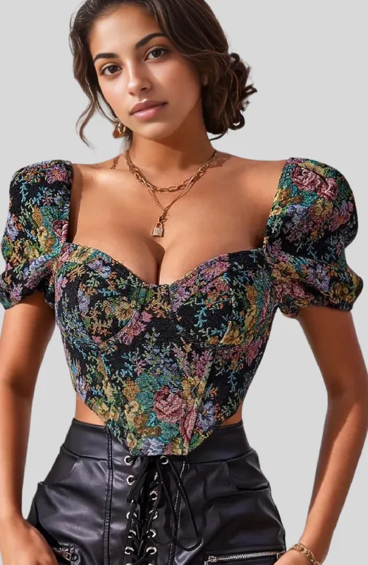 Romantic Rebel Fishbone Corset Top