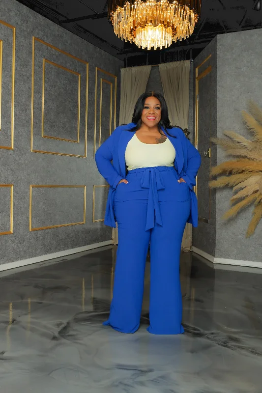 Royal Blue Boss Babe Suit