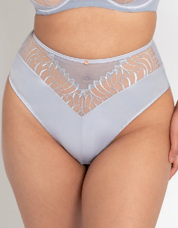 Scantilly Fallen Angel High Waist Brief Silvery Blue