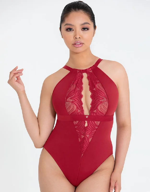 Scantilly Indulgence Multiway Stretch Lace Body Red