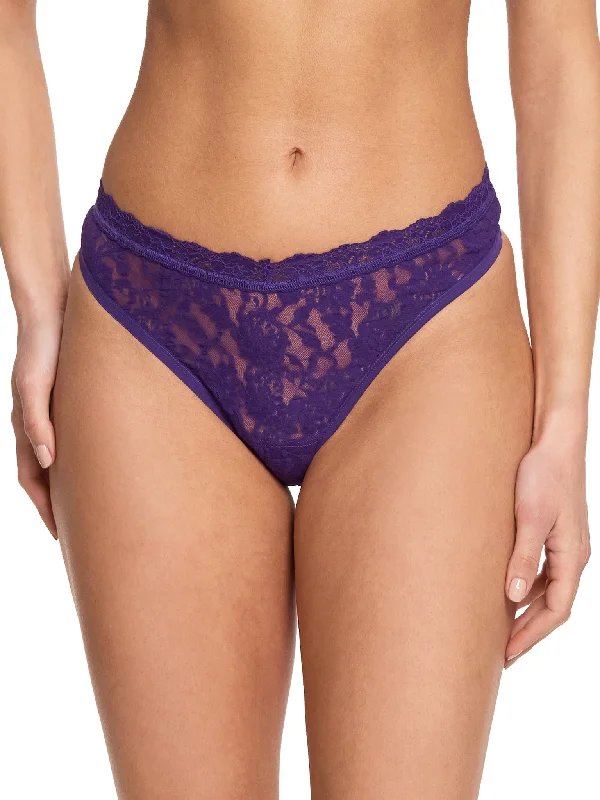 V-Front High Cut Thong Snow Day Purple