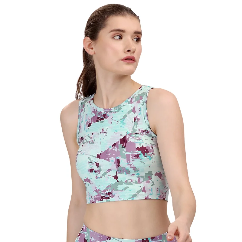 Sleeveless Activewear Crop Top-AT-6