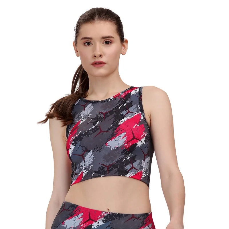 Sleeveless Activewear Crop Top-AT-6