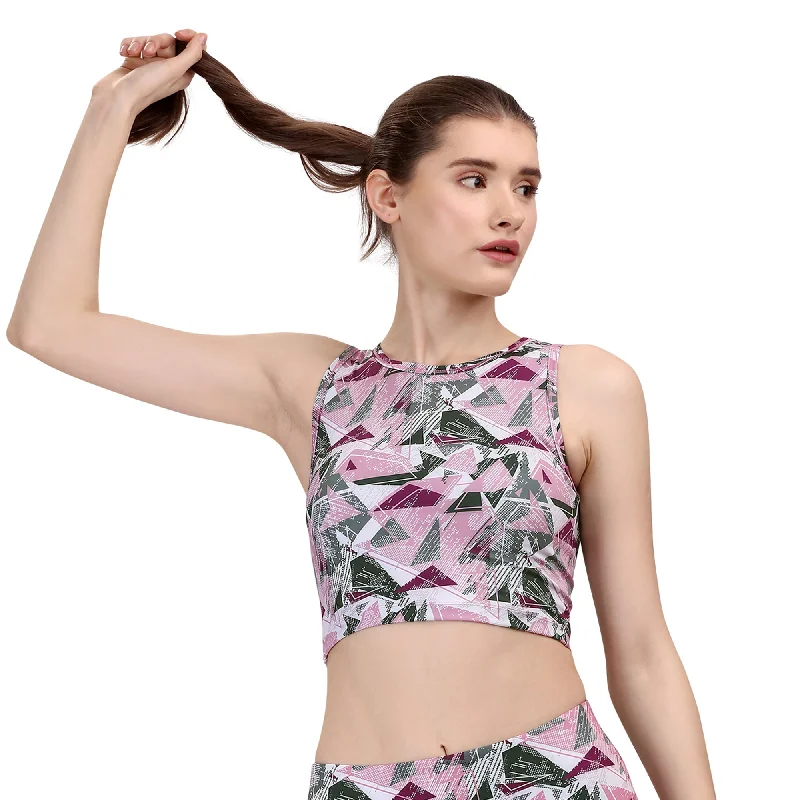 Sleeveless Activewear Crop Top-AT-6