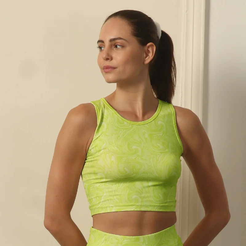 Sleeveless Activewear Crop Top-AT-6