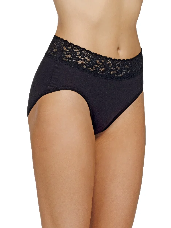 Supima® Cotton French Brief Black